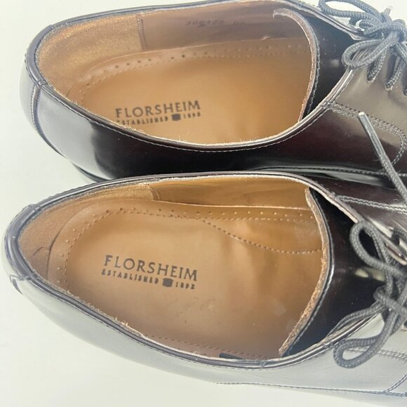 Florsheim Broxton Cap Toe Oxford Dress Shoe Size 12 D 11222-601 Burgundy - Picture 5 of 7